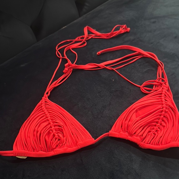 Pily Q Vibrant Red Bikini Top - Picture 1 of 3